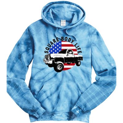 Classic Squarebody Truck 4x4 Square Body Tie Dye Hoodie