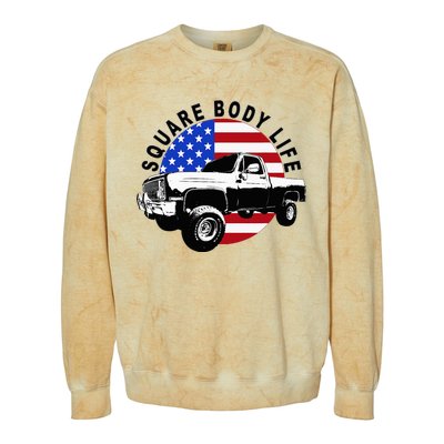 Classic Squarebody Truck 4x4 Square Body Colorblast Crewneck Sweatshirt