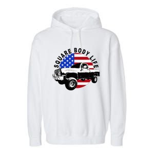 Classic Squarebody Truck 4x4 Square Body Garment-Dyed Fleece Hoodie