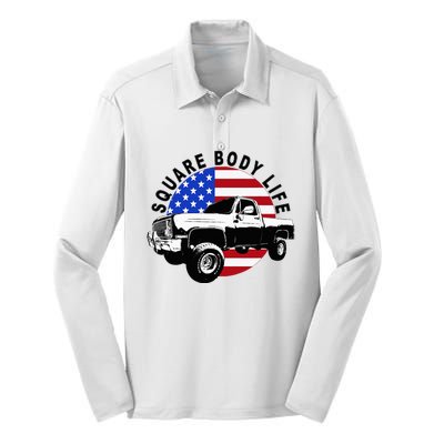 Classic Squarebody Truck 4x4 Square Body Silk Touch Performance Long Sleeve Polo