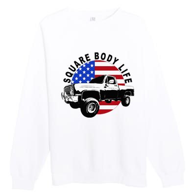 Classic Squarebody Truck 4x4 Square Body Premium Crewneck Sweatshirt