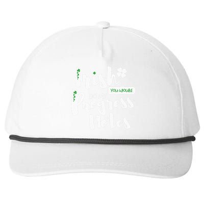 Cute Speech Therapy St. PatrickS Day Therapist Shamrock Slp Snapback Five-Panel Rope Hat