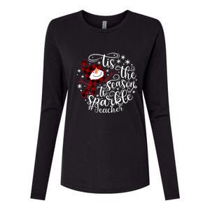 Christmas Snow Tis The Season To Teacher Funny Gift Womens Cotton Relaxed Long Sleeve T-Shirt