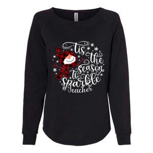 Christmas Snow Tis The Season To Teacher Funny Gift Womens California Wash Sweatshirt