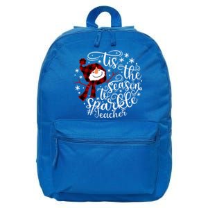 Christmas Snow Tis The Season To Teacher Funny Gift 16 in Basic Backpack