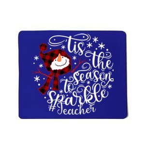 Christmas Snow Tis The Season To Teacher Funny Gift Mousepad