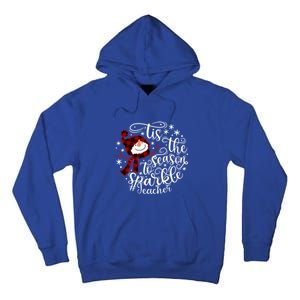 Christmas Snow Tis The Season To Teacher Funny Gift Tall Hoodie