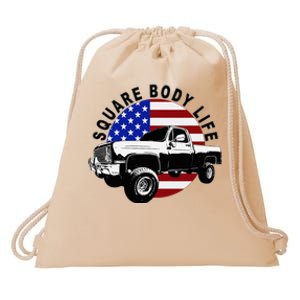 Classic Squarebody Truck 4x4 Square Body Drawstring Bag