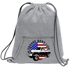 Classic Squarebody Truck 4x4 Square Body Sweatshirt Cinch Pack Bag