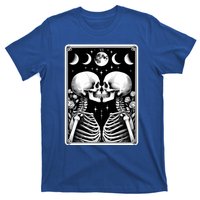 Celestial Skeleton The Lovers Tarot Card Moon Phases Meaningful Gift T-Shirt