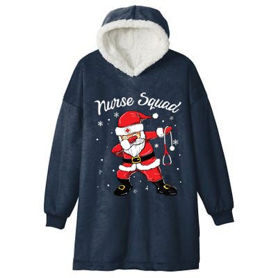 Christmas Scrub Tops Women Dabbing Santa Scrubs Nurse Squad Hooded Wearable Blanket