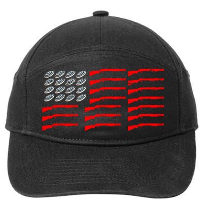 Clay Shooter Trap Shooter Trap Shooting Vest Shootout Gift 7-Panel Snapback Hat