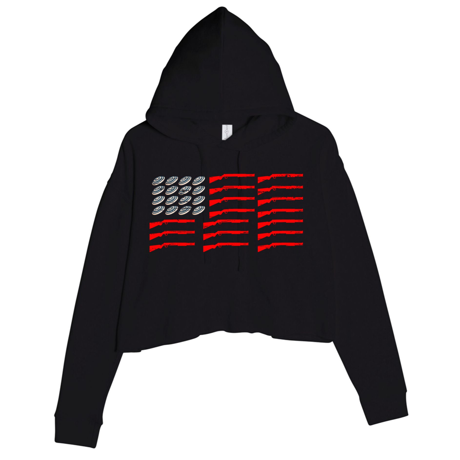 Clay Shooter Trap Shooter Trap Shooting Vest Shootout Gift Crop Fleece Hoodie