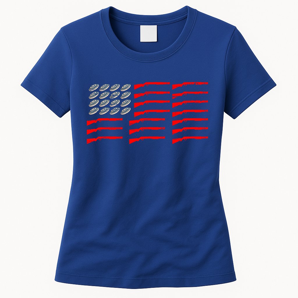 Clay Shooter Trap Shooter Trap Shooting Vest Shootout Gift Womens T-Shirt
