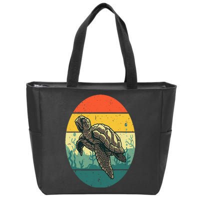 Cool Sea Turtle For  Tortoise Sea Animal Zookeeper Zip Tote Bag