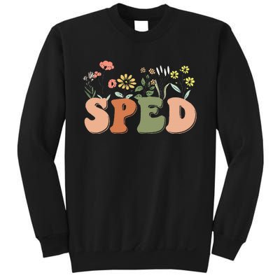 Cute SPED Teacher Special Education Wildflower SPED Teacher Sweatshirt