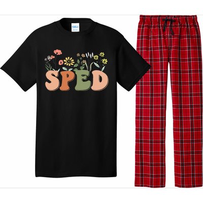 Cute SPED Teacher Special Education Wildflower SPED Teacher Pajama Set