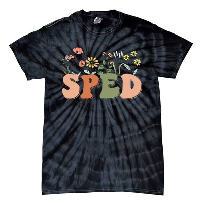 Cute SPED Teacher Special Education Wildflower SPED Teacher Tie-Dye T-Shirt