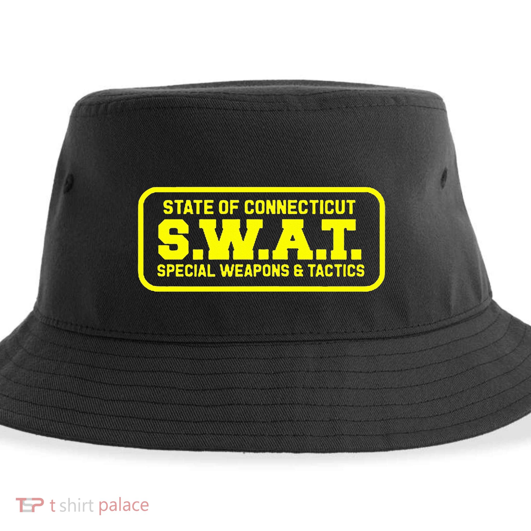 Connecticut Swat Team Srt Sheriff Law Enforcement Sustainable Bucket Hat
