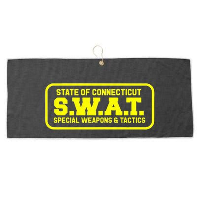 Connecticut Swat Team Srt Sheriff Law Enforcement Large Microfiber Waffle Golf Towel