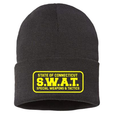 Connecticut Swat Team Srt Sheriff Law Enforcement Sustainable Knit Beanie