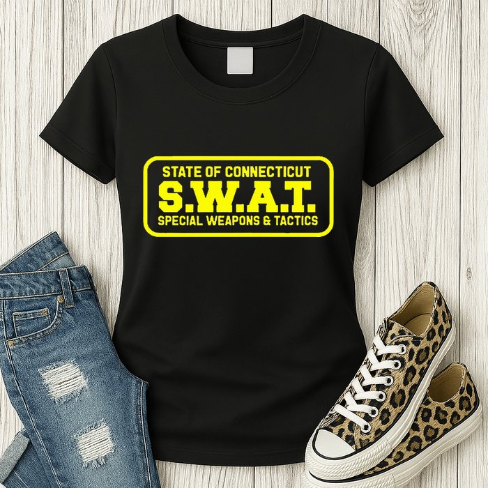 Connecticut Swat Team Srt Sheriff Law Enforcement Womens T-Shirt