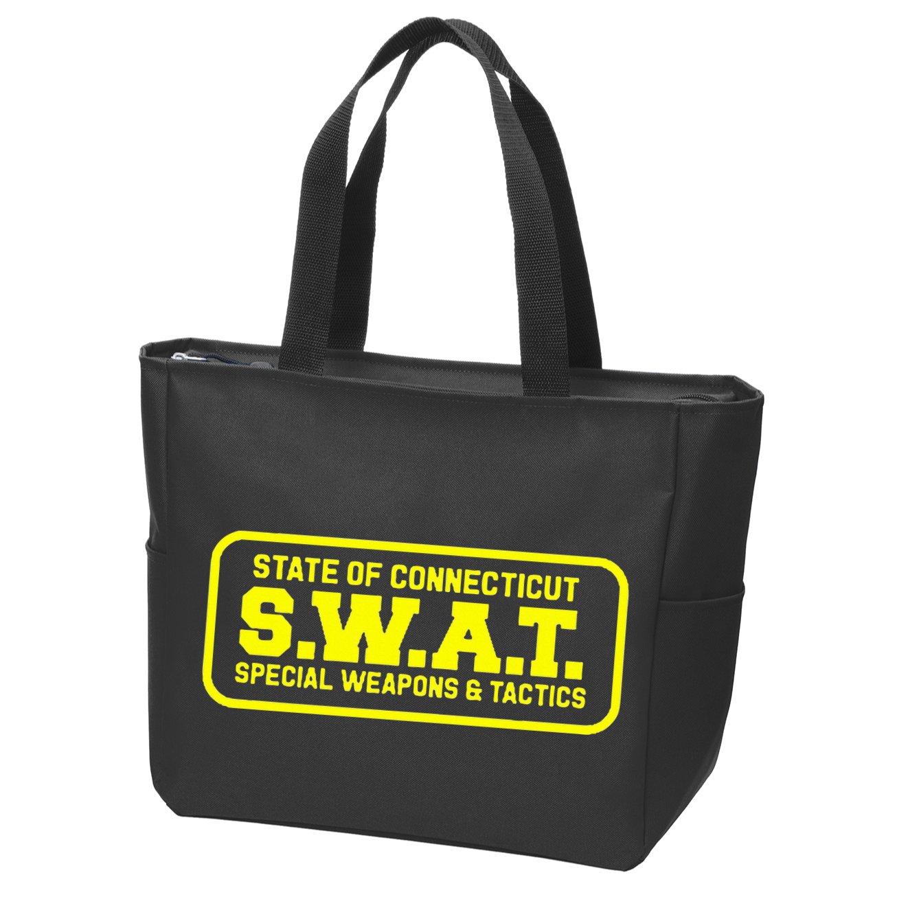 Connecticut Swat Team Srt Sheriff Law Enforcement Zip Tote Bag