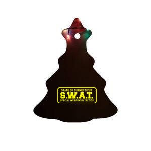 Connecticut Swat Team Srt Sheriff Law Enforcement Ceramic Tree Ornament