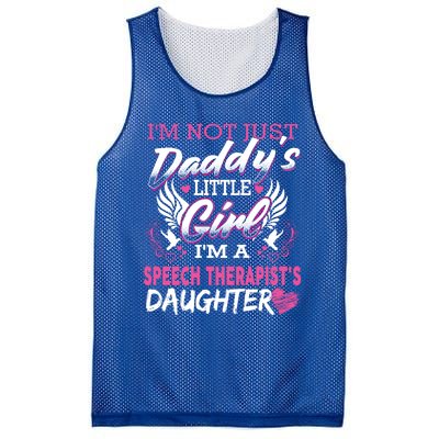 Cute Speech Therapist's Daughter Slp Therapy Daddy Gift Mesh Reversible Basketball Jersey Tank