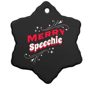 Cute Speech Therapy Christmas Holiday Slp Therapist Slpa Cool Gift Ceramic Star Ornament