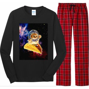 Crazy Space Taco Cat Funny V2 Long Sleeve Pajama Set