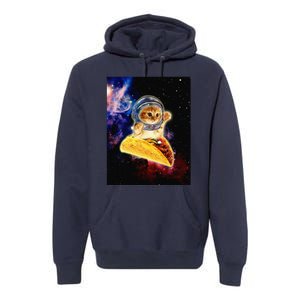 Crazy Space Taco Cat Funny V2 Premium Hoodie