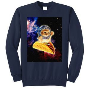 Crazy Space Taco Cat Funny V2 Tall Sweatshirt