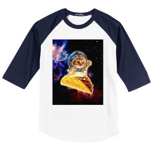 Crazy Space Taco Cat Funny V2 Baseball Sleeve Shirt