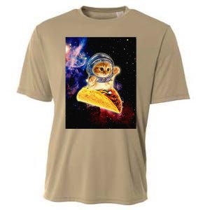 Crazy Space Taco Cat Funny V2 Cooling Performance Crew T-Shirt