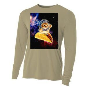 Crazy Space Taco Cat Funny V2 Cooling Performance Long Sleeve Crew