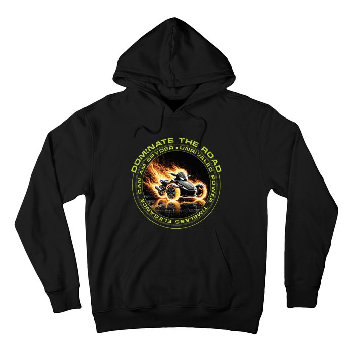 Canam Spyder Three Wheels Funny Rider Hoodie