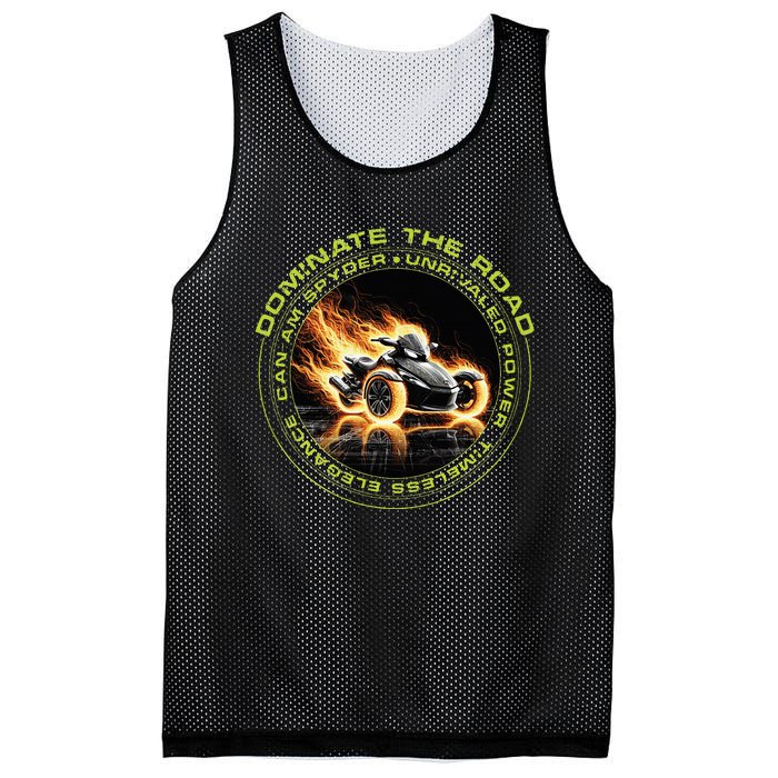 Canam Spyder Three Wheels Funny Rider Mesh Reversible Basketball Jersey Tank