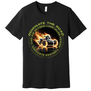 Canam Spyder Three Wheels Funny Rider Premium T-Shirt