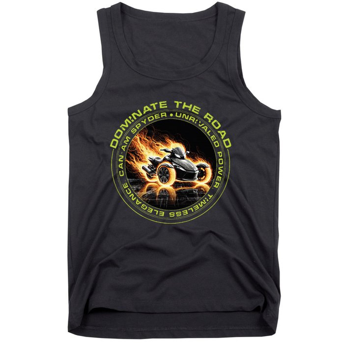 Canam Spyder Three Wheels Funny Rider Tank Top