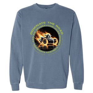 Canam Spyder Three Wheels Funny Rider Garment-Dyed Sweatshirt