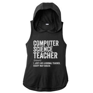 Computer Science Teacher Meaningful Gift Ladies PosiCharge Tri-Blend Wicking Draft Hoodie Tank