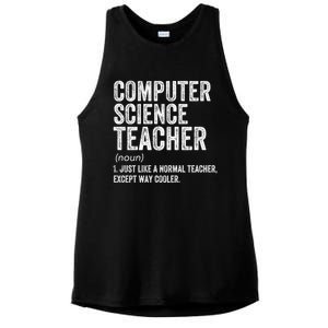 Computer Science Teacher Meaningful Gift Ladies PosiCharge Tri-Blend Wicking Tank