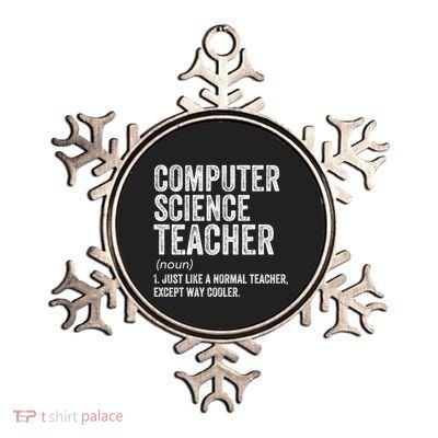 Computer Science Teacher Meaningful Gift Metallic Star Ornament