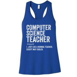 Computer Science Teacher Meaningful Gift Women's Racerback Tank