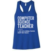 Computer Science Teacher Meaningful Gift Women's Racerback Tank