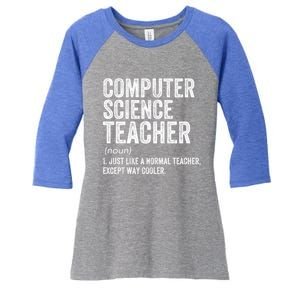 Computer Science Teacher Meaningful Gift Women's Tri-Blend 3/4-Sleeve Raglan Shirt