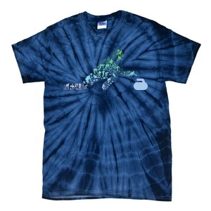 Curling Stone T For Curler Curling Player Boy Curling Tie-Dye T-Shirt