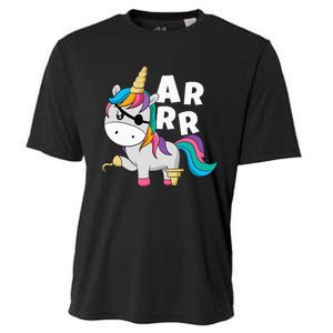 Caribbean Sea Thief Freebooter Unicorn Pirate Cooling Performance Crew T-Shirt