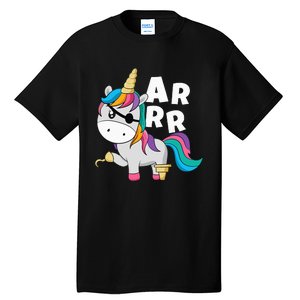 Caribbean Sea Thief Freebooter Unicorn Pirate Tall T-Shirt